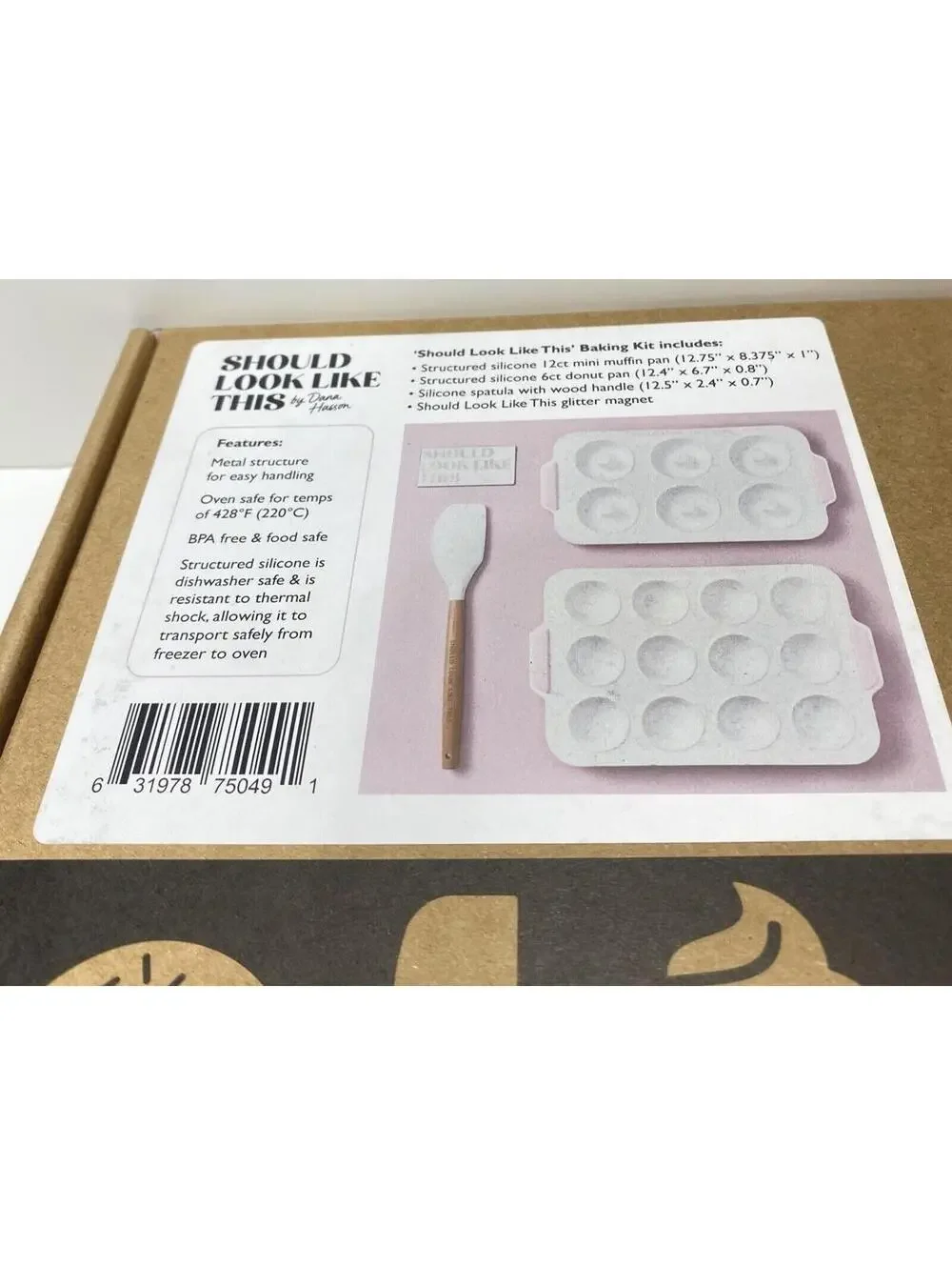 Dana Hasson 4pc Silicone Non Stick Bake Wear Set Donut Pan Mini Muffin Pan New